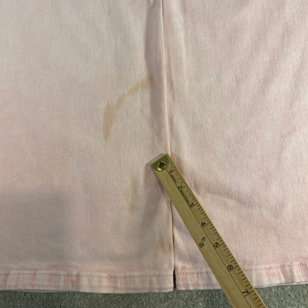 Risen Jeans Wide Leg Jeans Womens 1XL Pink Acid Wash High Rise Streetwear - Picture 12 of 14